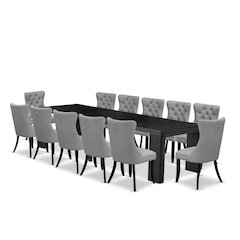 13-piece Kitchen Table Set a Rectangular Modern Dining Table