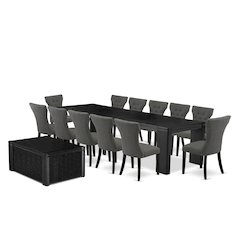 14-piece Dining Room Table Set a Rectangular Kitchen Table with a coffee Table