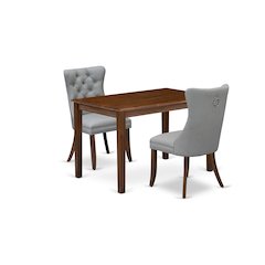 3 Piece Dinette Set Contains a Rectangle Dining Table