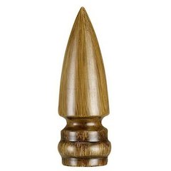 3" Resin Finial in LightTone Faux Wood
