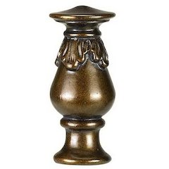 2.75" Resin Finial in Light Faux Wood