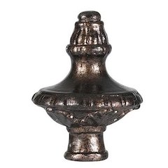 2.38" Metal Cast Finial - Rust Finish