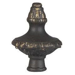 2.38" Metal Cast Finial in Dark Bronze Finish