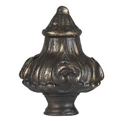 2.75" Metal Cast Finial in Dark Bronze Finish