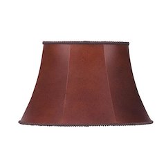 Oval Leatherette Shade