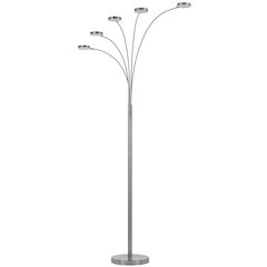 Malibu Intergrated Led 8W X 5 Metal Arc Floor Lamp