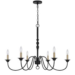 60W X 6 Marino Metal Chandelier