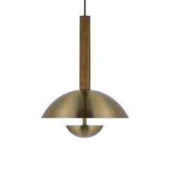 Lakeland 15W Intergrated Dimmable Led Metal / Birch Wood Pendant Light