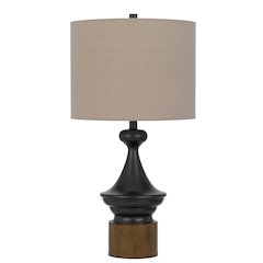 150W 3 Way Sterling Metal/Table Lamp