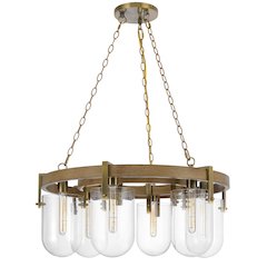 Stovall 60W X 6 Metal/Glass Chandelier