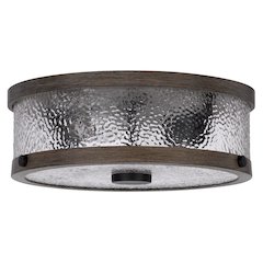 60W X 3 Mateo Metal/Glass Semi Flush Mount Fixture