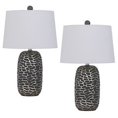 150W 3 Way Menlo Resin Table Lamp