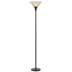 150W 3Way Torchiere W/ Glass Shd