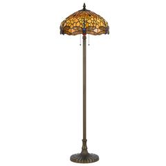 60Wx2 Tiffany Fl Lp,Zinc Cast Base