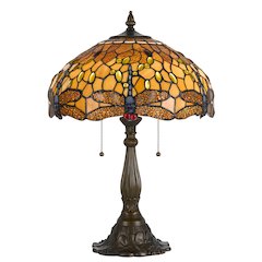 60Wx2 Tiffany Tb Lp,Zinc Cast Base