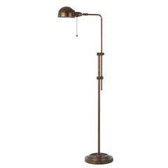 58" Height Metal Floor Lamp in Rust