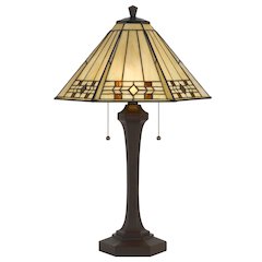 60W X 2 Tiffany Table Lamp