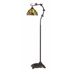 60W Cotulla Downbrdige Tiffany Metal Floor Lamp