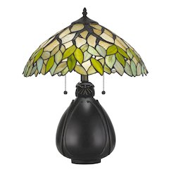 60W X 2 Tiffany Table Lamp