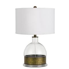 150W 3 Way Rapallo Glass/Metal Table Lamp