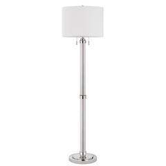 60W X 2 Montilla Metal/Acrylic Floor Lamp With Fabric Shade