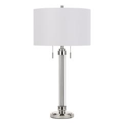 60W X 2 Montilla Metal/Acrylic Table Lamp With Fabric Shade