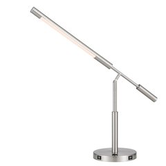 Auray integrated LED desk lamp with 2 USB charing ports. 780 lumen, 3000K