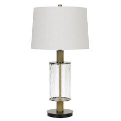 150W 3 Way Morrilton Glass Table Lamp