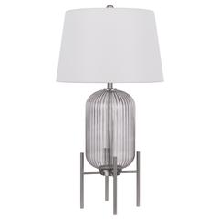 150W 3 Way Belleville Fluted Glass Table Lamp