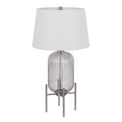 150W 3 Way Belleville Fluted Glass Table Lamp