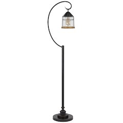 60W Valparaiso Downbridge Metal Floor Lamp
