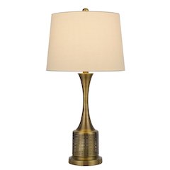 100W Toccoa Metal Table Lamp. Priced And Sold As Pairs