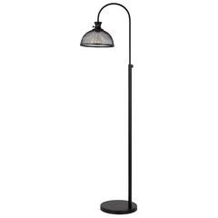 60W Lewiston Metal Downbridge Adjustable Floor Lamp With Mesh Shade