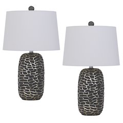 150W 3 Way Menlo Resin Table Lamp