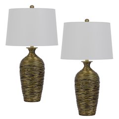 150W 3 Way Aurora Resin Table Lamp