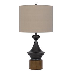 150W 3 Way Sterling Metal/Table Lamp
