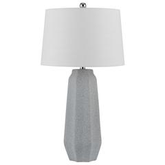 150W 3 Way Drayton Ceramic Table Lamp With Hardback Fabric Shade (Sold In Pairs)
