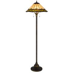 60W X 2 Armscroft Tiffany Floor Lamp