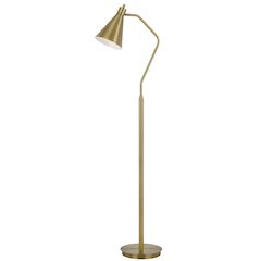 Type A led bulb 15W max. Capstone task metal floor lamp with swivel shade