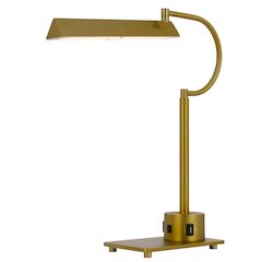 led 12W SOHO metal desk lamp with 2 USB ports