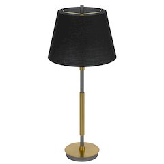 150W 3 way Ciudad metal two tone table lamp