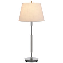 150W 3 way Ciudad metal two tone table lamp