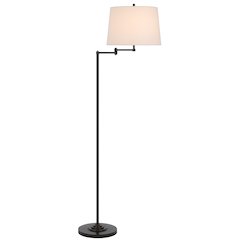 150W 3 way Colton double swing arm floor lamp