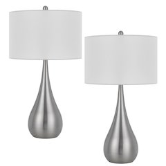 150W 3 way Diego metal table lamp. Sold in pairs