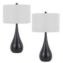 150W 3 way Diego metal table lamp. Sold in pairs