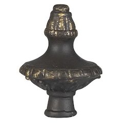 2.38" Metal Cast Finial in Dark Bronze Finish