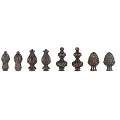 2.5" Metal Cast Finial in Dark Bronze Finish