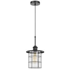 60W Silverton metal/glass pendant fixture (Edison bulbs included)