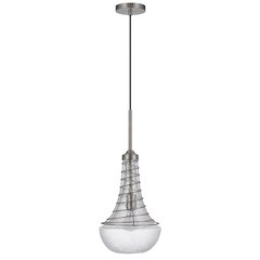 60W Baraboo Metal/Glass Mini Pendant