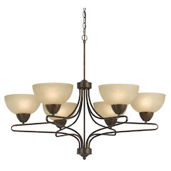 60W X 6 Romano 6 Light Chandelier
